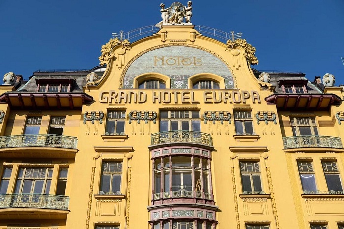 khách sạn europa - công trình nên ghé thăm tại quảng trường Wenceslas ở Praha