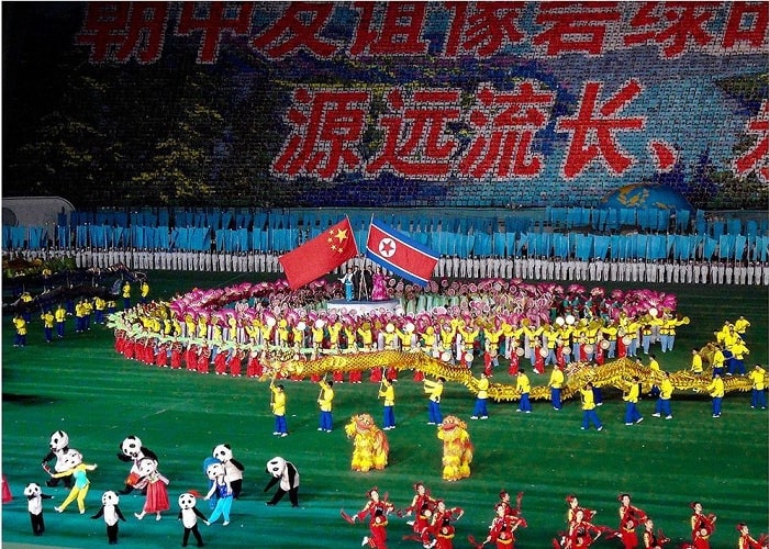 múa lân - chương trình hấp dẫn trong Lễ hội Arirang Triều Tiên 