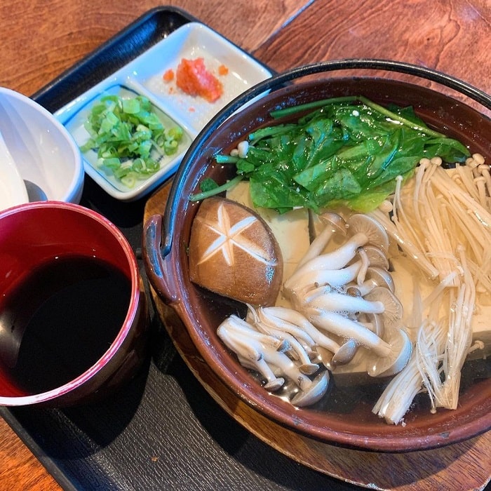 món ngon mùa đông Nhật Bản - Yudofu rau củ