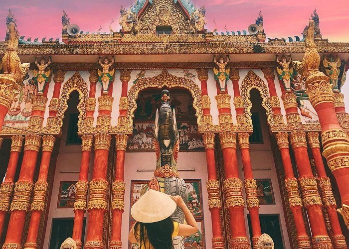 Vãn cảnh chùa Ghositaram Bạc Liêu - ngôi chùa Khmer