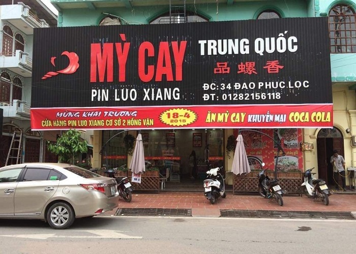 quán ăn ngon ở Móng Cái -Nhà hàng mì Pin Luo Xiang