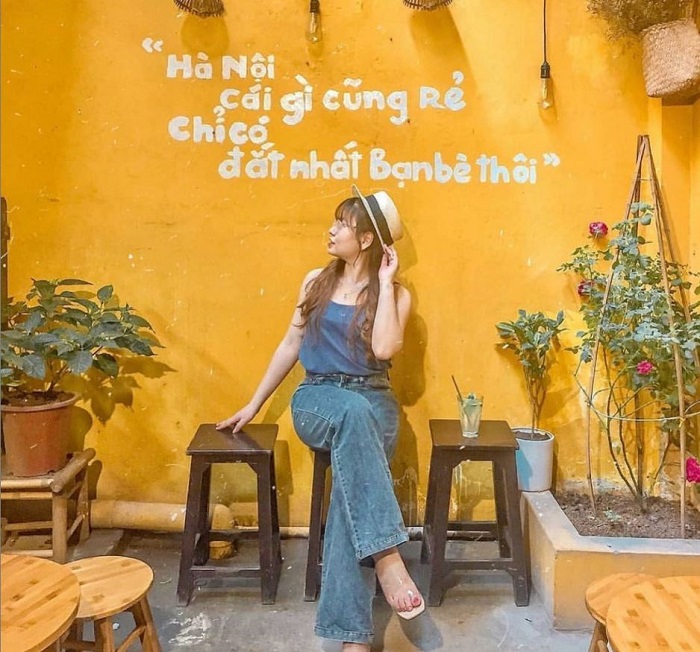 Những quán cafe tone vàng ở Hà Nội-tiem116