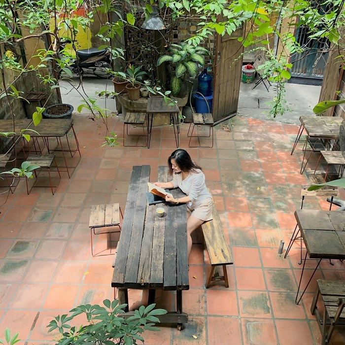 Những quán cafe tone vàng ở Hà Nội xoancafe