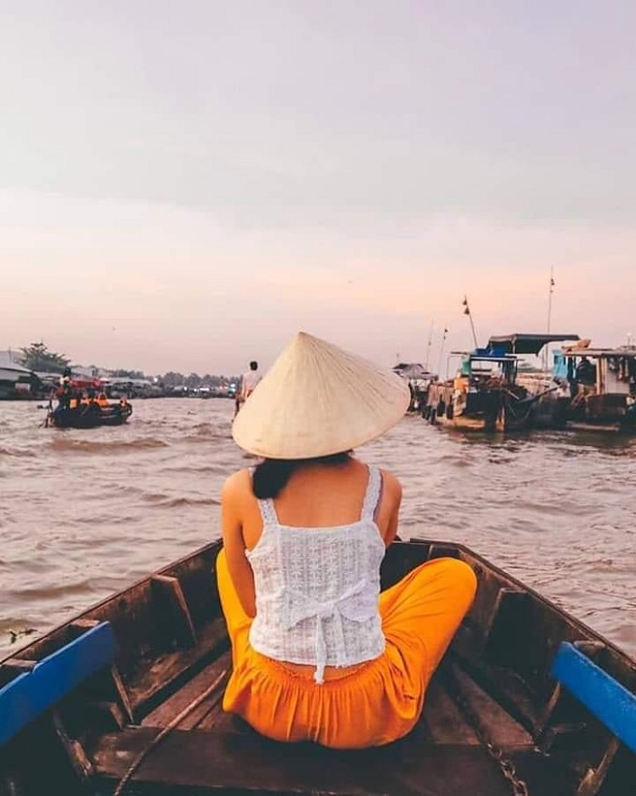 tháng 2 du lịch ở đâu Việt Nam - chợ nổi miền Tây