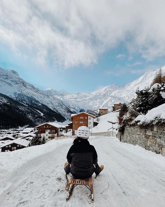 Saas Fee - điểm trượt tuyết ở Thụy Sĩ hấp dẫn
