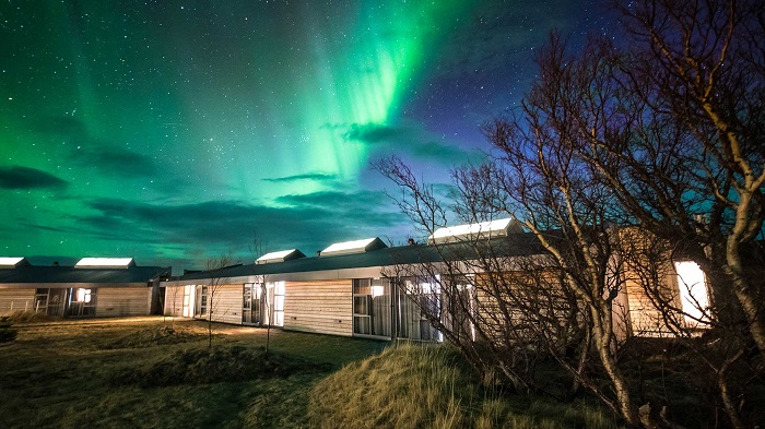 Khách sạn Húsafell - khách sạn ngắm bắc cực quang ở Iceland