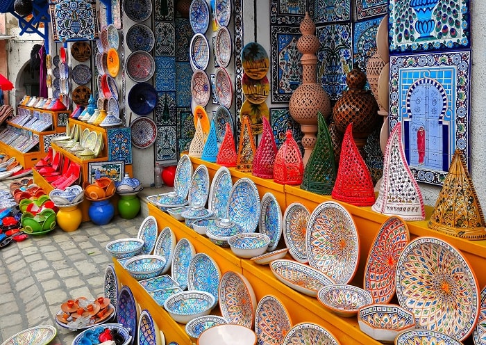 Chợ Sfax là điểm tham quan nổi tiếng ở thành phố Sfax Tunisia 