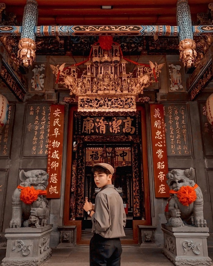 Chùa Ông Quận 5 cũng là ngôi chùa kiến trúc Trung Hoa này với nhiều góc chụp đẹp