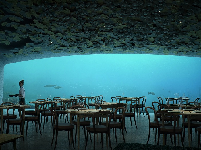 Ẩm thực Bắc Âu - nhà hàng dưới nước ở Na Uy