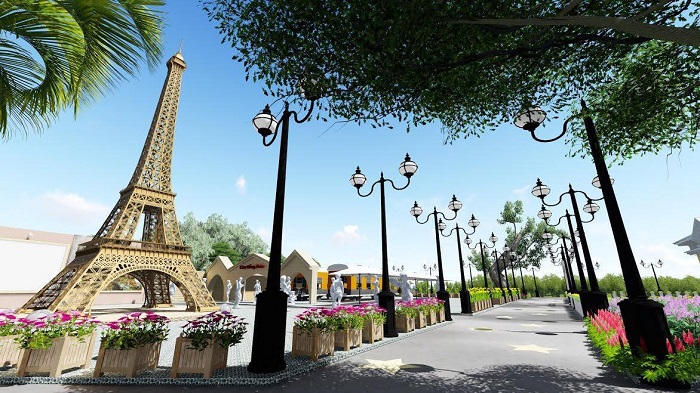 This Vietnamese version of the Eiffel Tower is a check-in point that many young people love