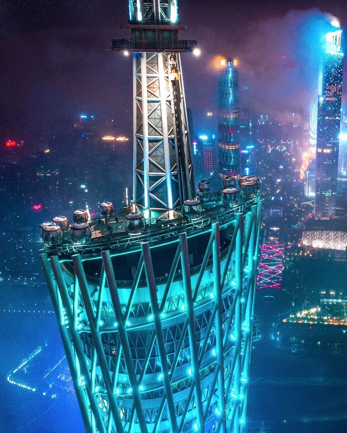 Canton Tower là một trong những đài quan sát cao nhất thế giới cũng nằm ở Trung Quốc