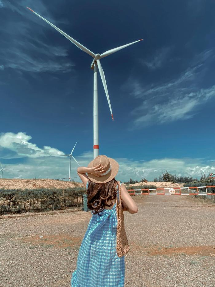 Quy Nhon wind power field is a beautiful virtual living location in Quy Nhon