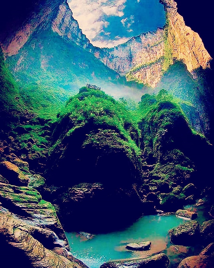 Hố Xiaozhai là hố tử thần sâu nhất thế giới nằm ở Trung Quốc