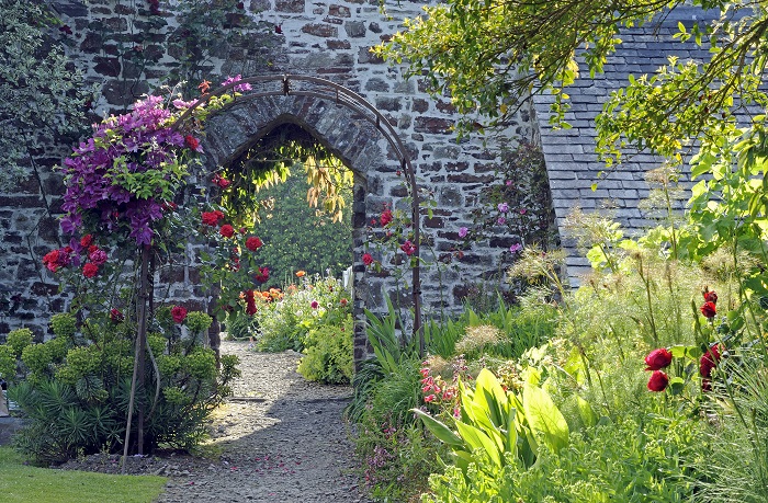 Khu vườn trong làng Clovelly