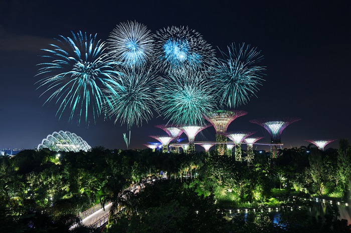 Gardens By The Bay là một trong những địa điểm ngắm pháo hoa đẹp nhất ở châu Á không thể bỏ qua