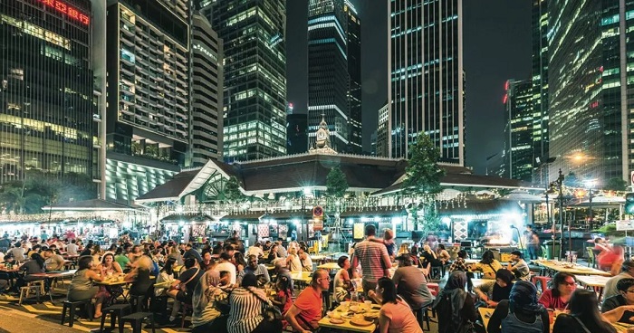 Lau Pa Sat là địa chỉ thưởng thức ẩm thực Hawker Singapore