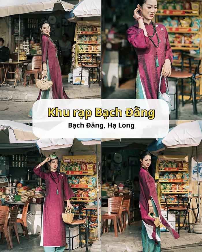 Những điểm chụp áo dài Tết đẹp ở Hạ Long - Khu rạp Bạch Đằng 