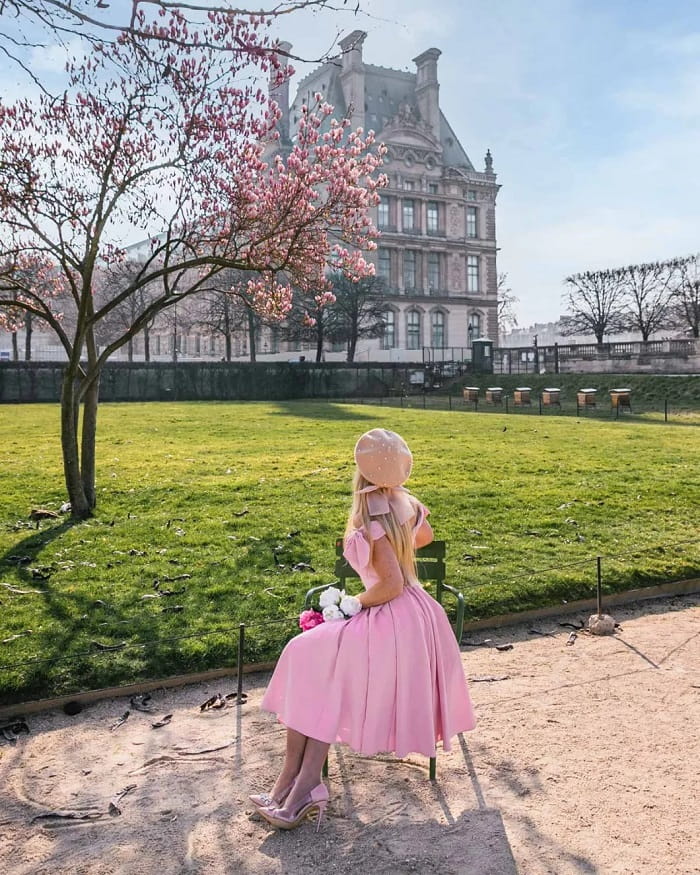 Vườn Tuileries là điểm check in mùa xuân ở Paris