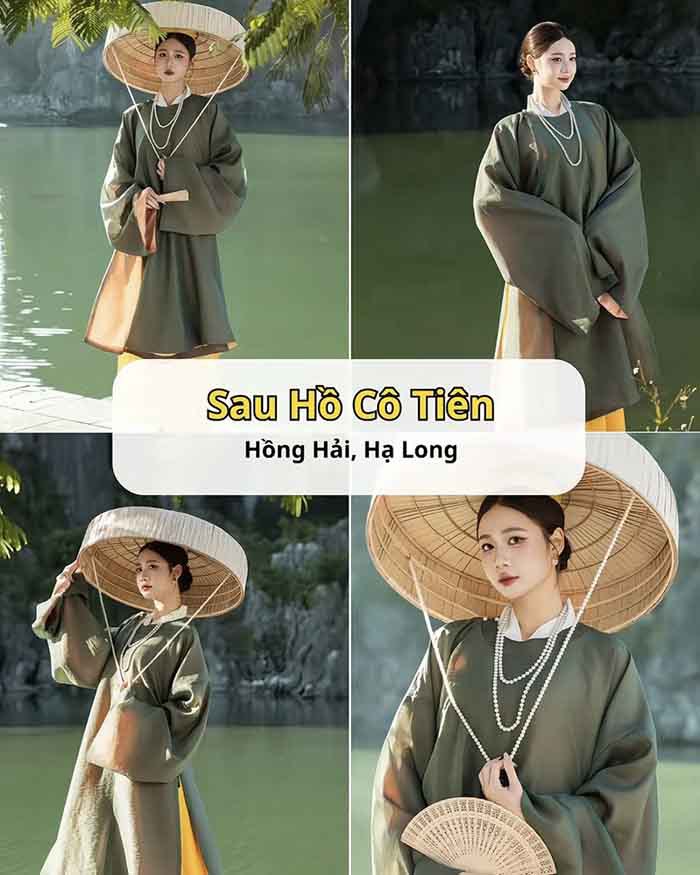 điểm chụp áo dài Tết đẹp ở Hạ Long - Phía sau Hồ Cô Tiên