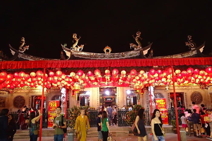 Lễ hội ở chùa Thian Hock Keng Singapore