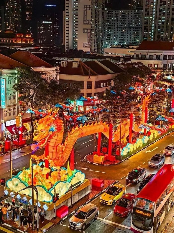 Tết Nguyên Đán Trung Quốc là lễ hội mùa xuân ở Singapore đặc sắc