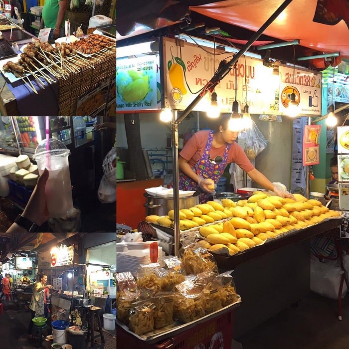 đi phố ăn vặt ở bangkok