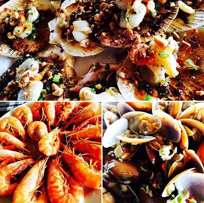 Những món ăn hấp dẫn tại bãi biển Hà My Quảng Nam