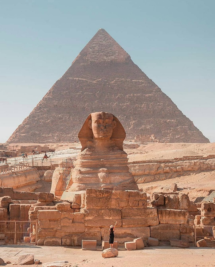 Choáng ngợp trước sự hùng vĩ của kim tự tháp Giza Ai Cập
