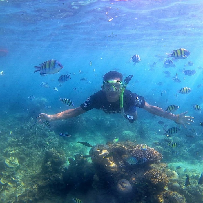 Lặn với ống thở trên đảo Pulau Tidung - Quần đảo Seribu Indonesia