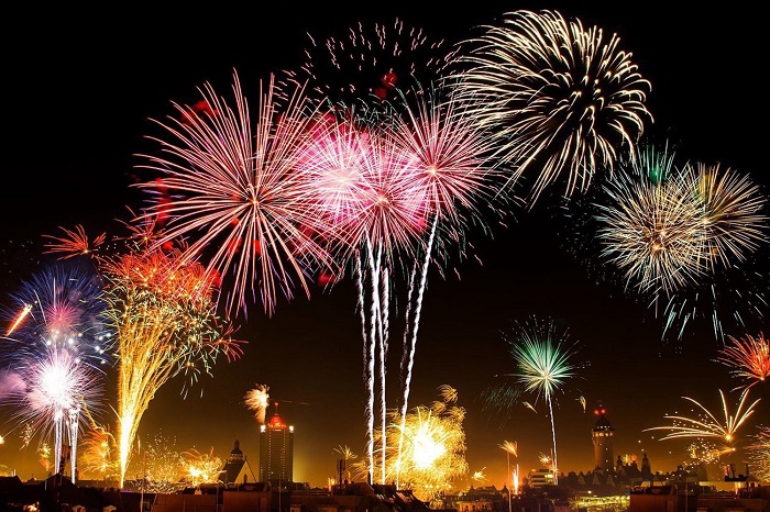 The 2021 Lunar New Year fireworks display is in Da Nang - the administrative center of Hoa Vang district 