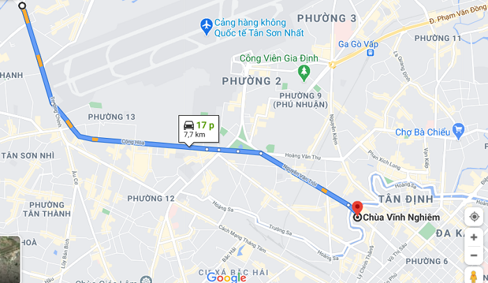 Saigon Vinh Nghiem Pagoda - how to move
