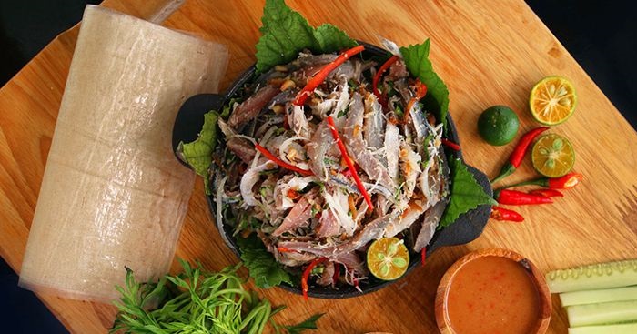 Specialties herring salad Phu Quoc - address of Ra Khoi restaurant