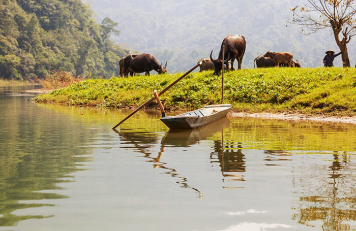 An attractive tourist destination in Bac Kan - the beautiful Ban Chang Lake