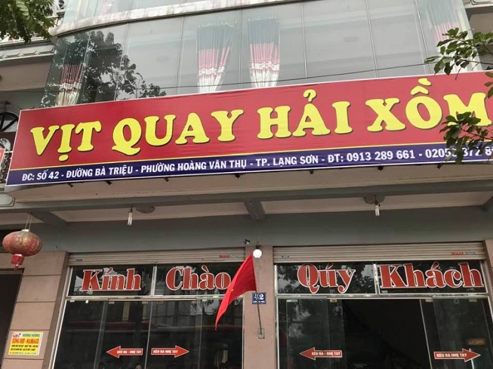 Những quán ăn ngon Lạng Sơn - phở vịt quay Hải Xồm