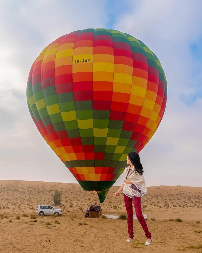 Trải nghiệm khinh khí cầu ở Dubai