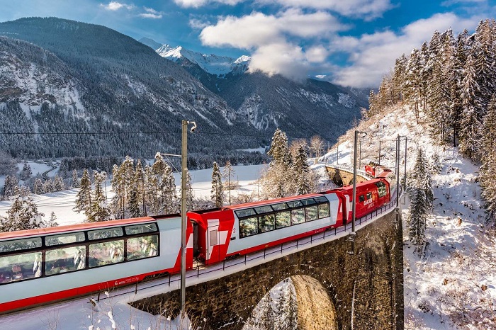 Glacier Express tàu tốc hành chậm nhất thế giới