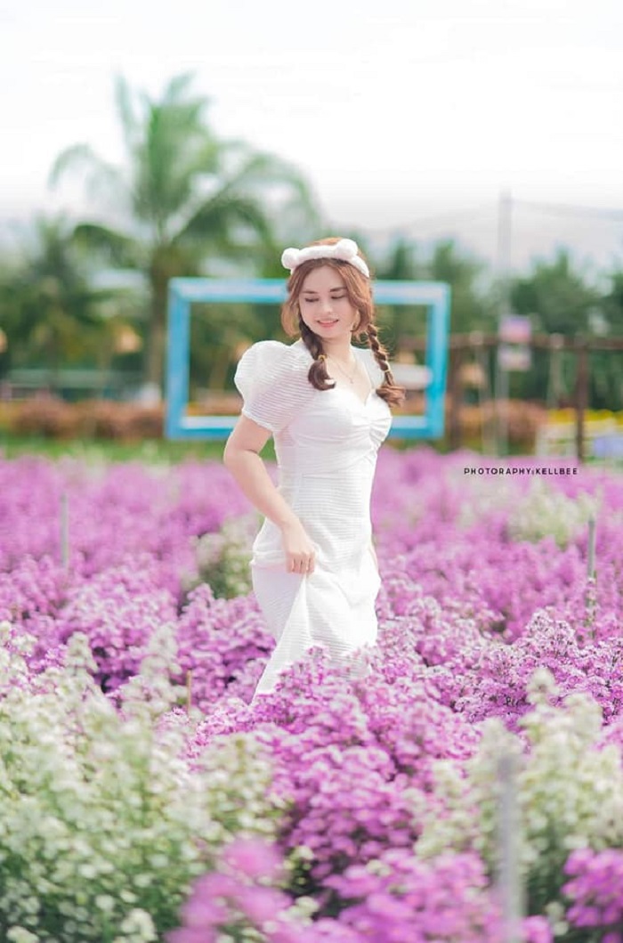 Say đắm vẻ đẹp của cánh đồng hoa Thiên Anh