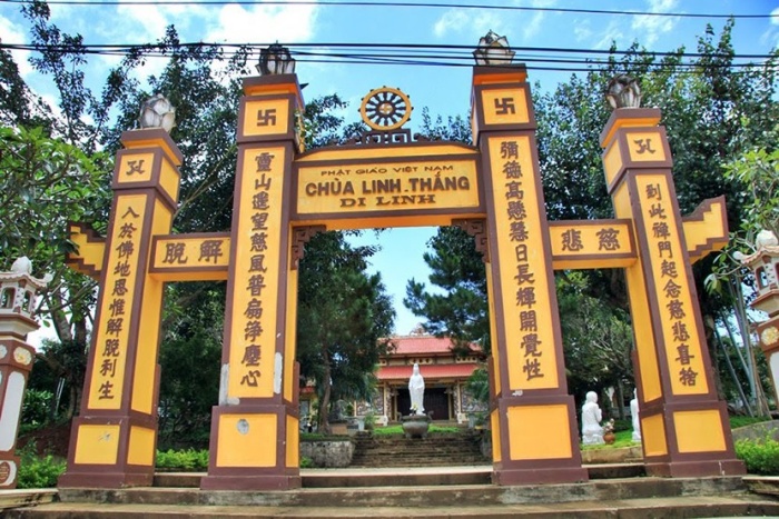 địa điểm du lịch ở Di Linh Chùa Linh Thắng 