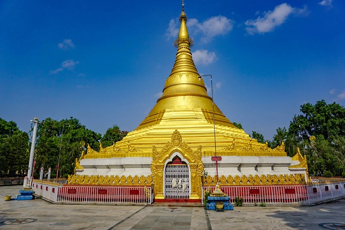 Chùa Vàng Myanmar là điểm tham quan ở thánh địa Lumbini Nepal