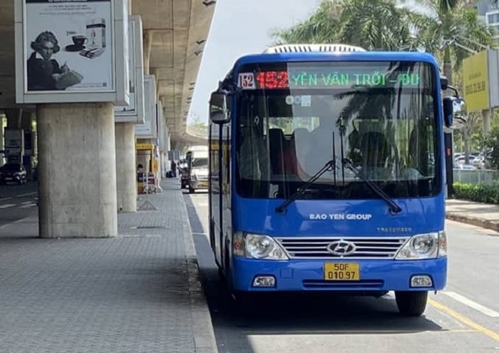 di chuyển từ sân bay Tân Sơn Nhất về trung tâm - xe buýt 152