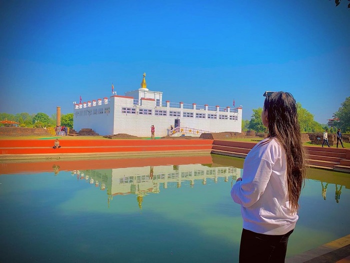 Hồ thiêng Puskarnithe là điểm tham quan ở thánh địa Lumbini Nepal