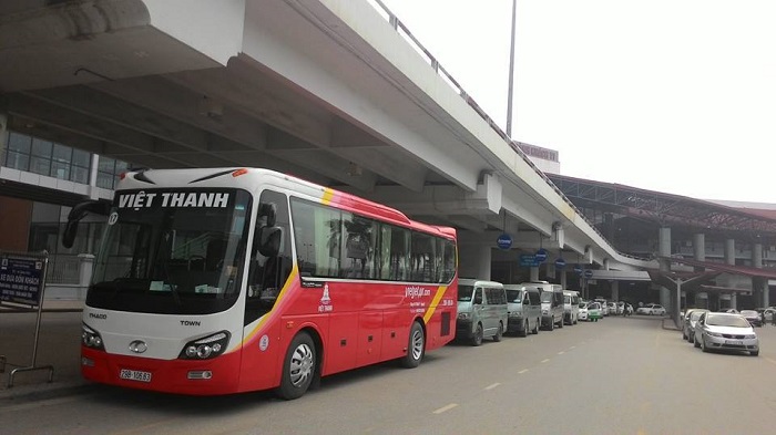 phương tiện đi sân bay Nội Bài - xe khách 
