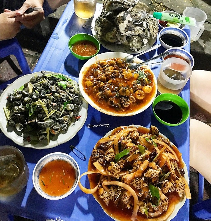 quán ốc ngon ở Quảng Ninh - Sơn Béo