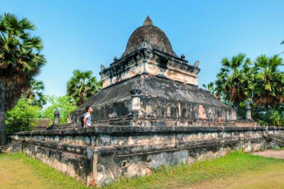 Chùa Wisunarat Lào - ngôi chùa cổ nhất Luang Phabang Lào