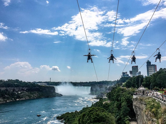 Zipline đến Niagara là đường trượt zipline trên thế giới tuyệt đẹp
