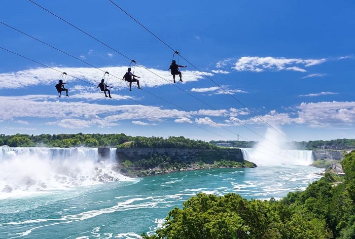 Zipline đến Niagara là đường trượt zipline trên thế giới cảnh quan ấn tượng