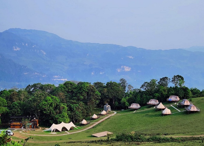 Don Hill Glamping & Retreat là khu cắm trại ở Tuyên Quang view siêu đẹp