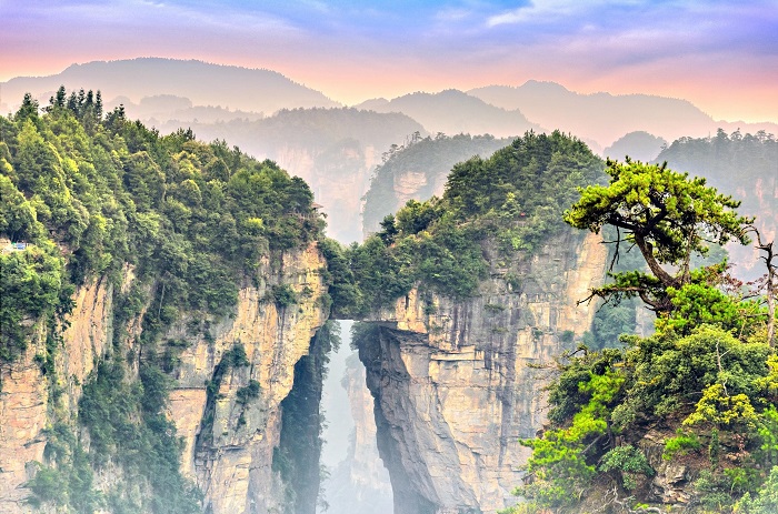 Khám phá Cây cầu đầu tiên của thế giới ở Viên Gia Giới Trung Quốc