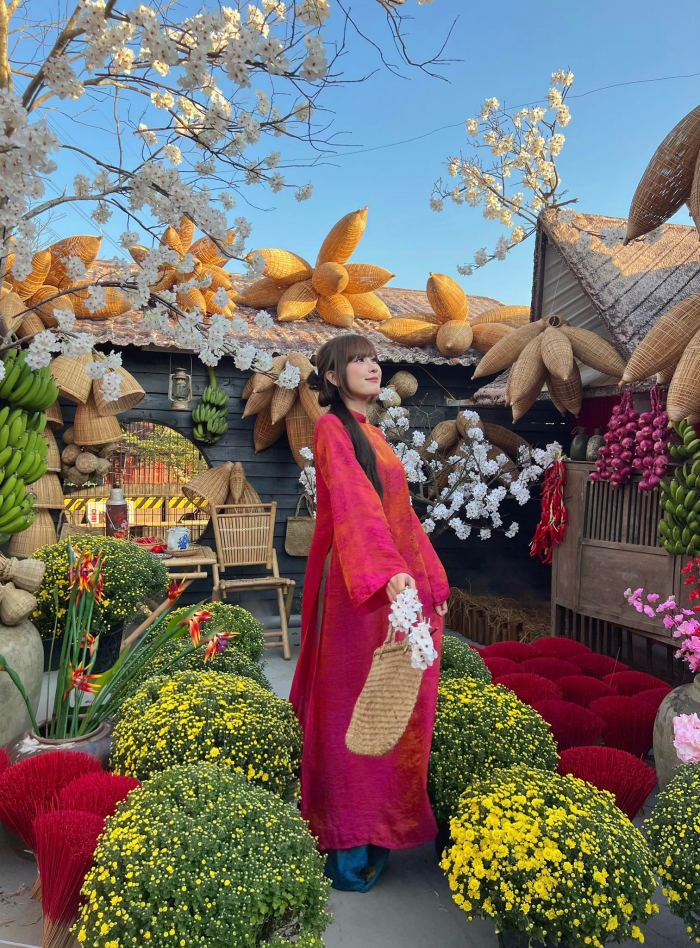 vườn hoa Tết đẹp ở Huế 2026 Chibi Farm