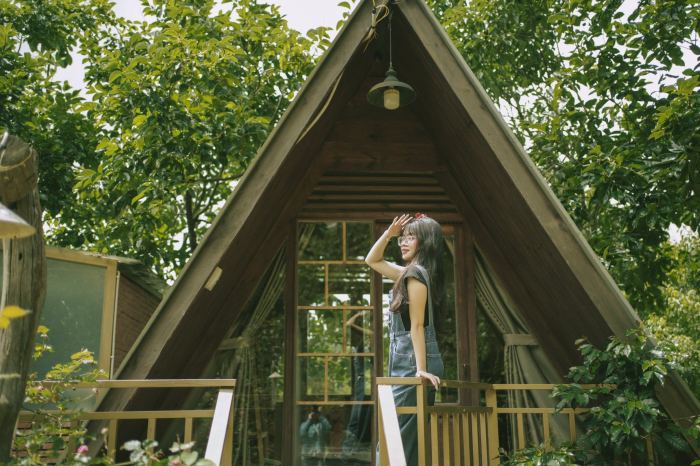 Đường đi đồi chè Cầu Đất đến mộc trà farm